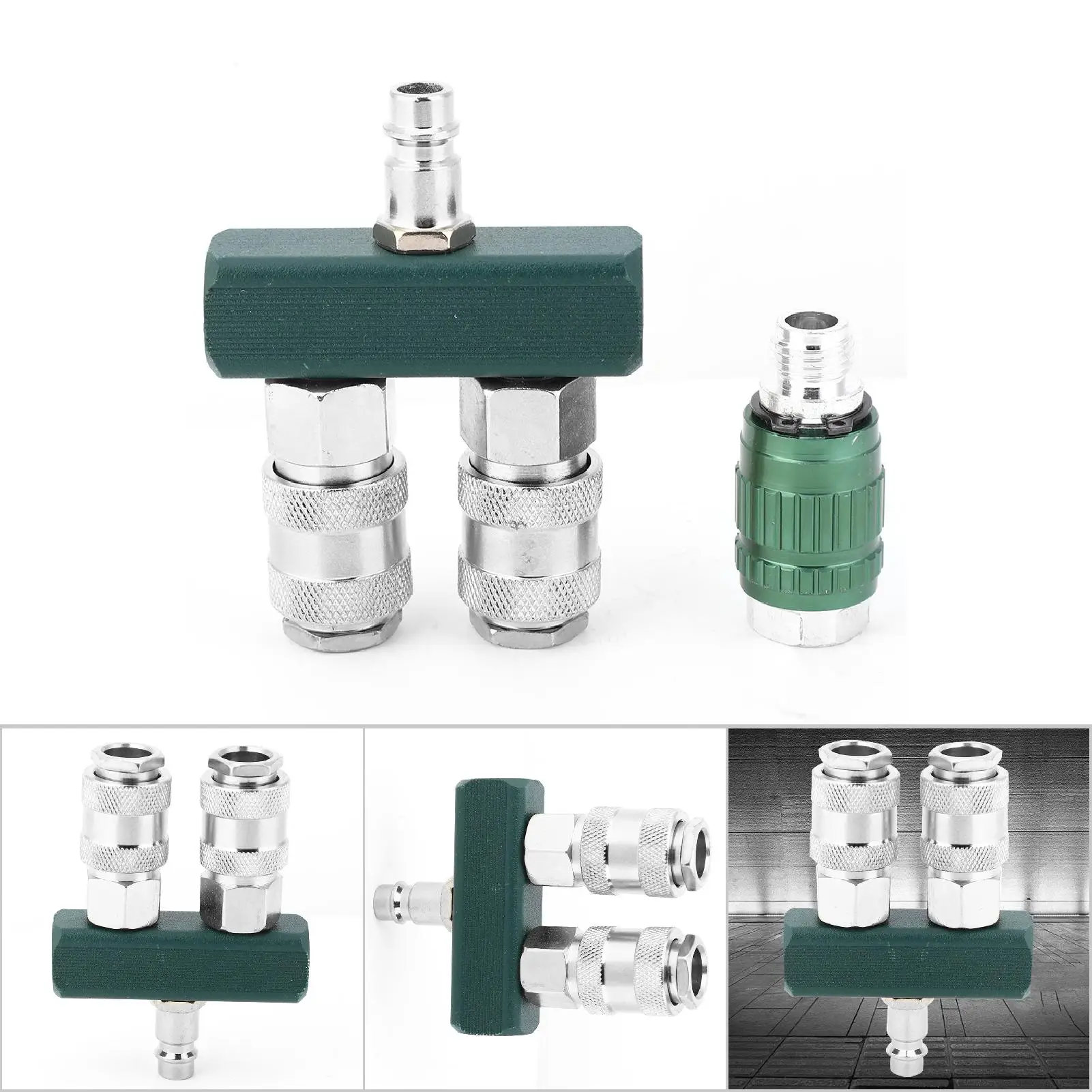 1/4 Inch Straight Two Way American Quick Connector Adjustable Valve Male Female Connector