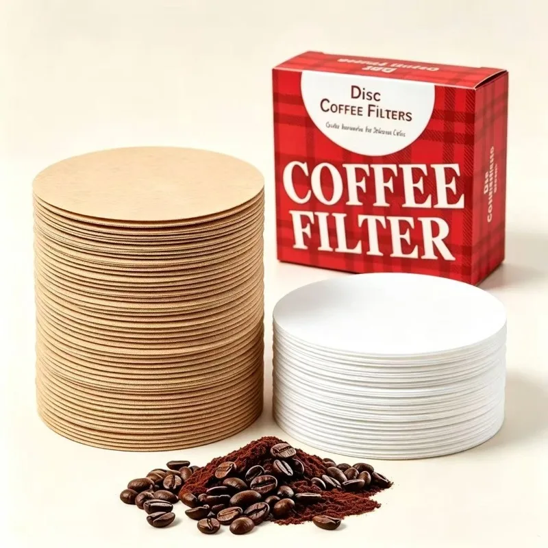 Coffee Filters 600pcs,Unbleached,Disposable,Fine Filtration,Reduces Oils,Replacement Round Coffee Filters for Coffees Makers