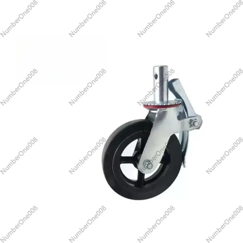 

For Mobile scaffold wheel brake with black rubber wheels