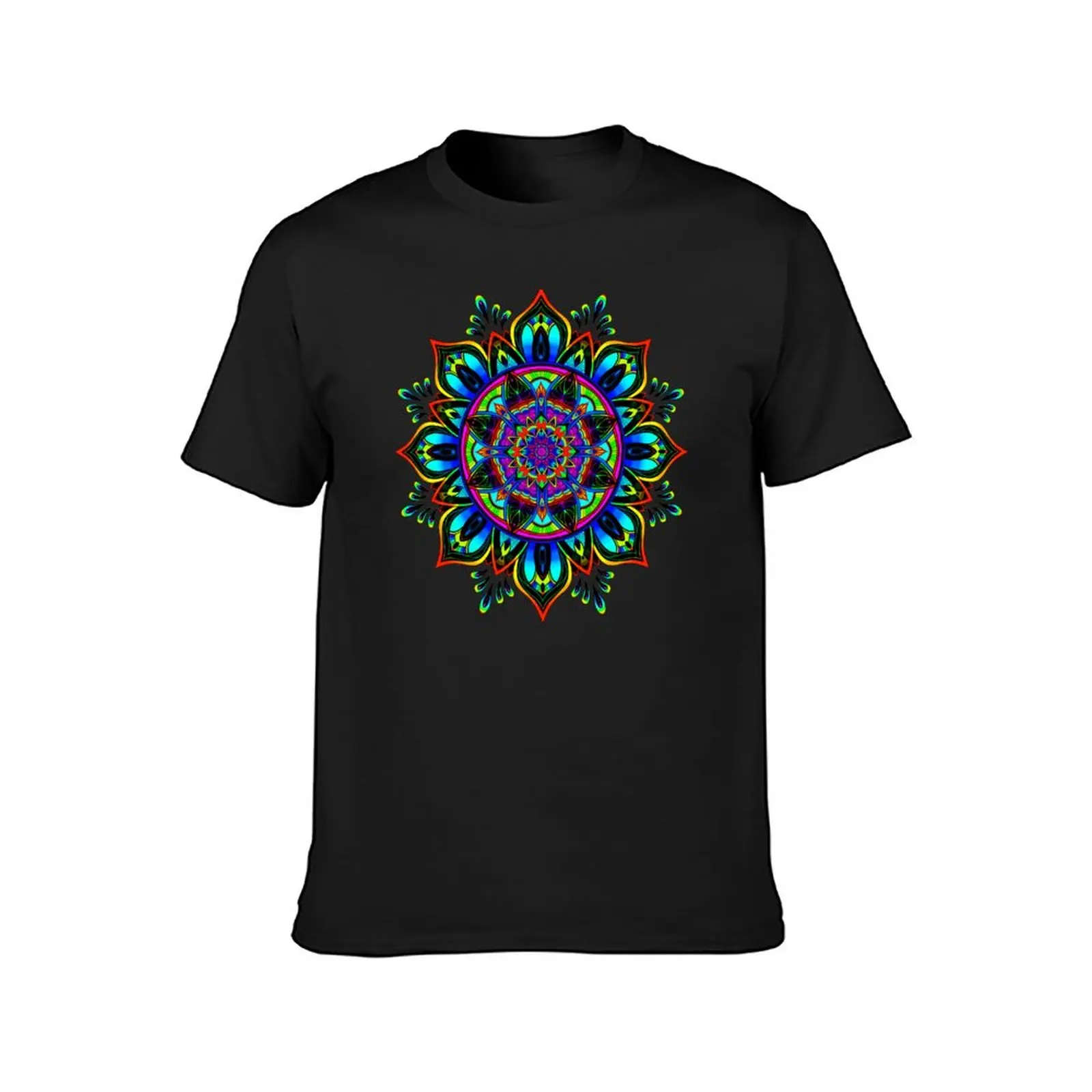 Rainbow Scale Mandala T-Shirt customs design your own for a boy plus sizes mens graphic t-shirts anime