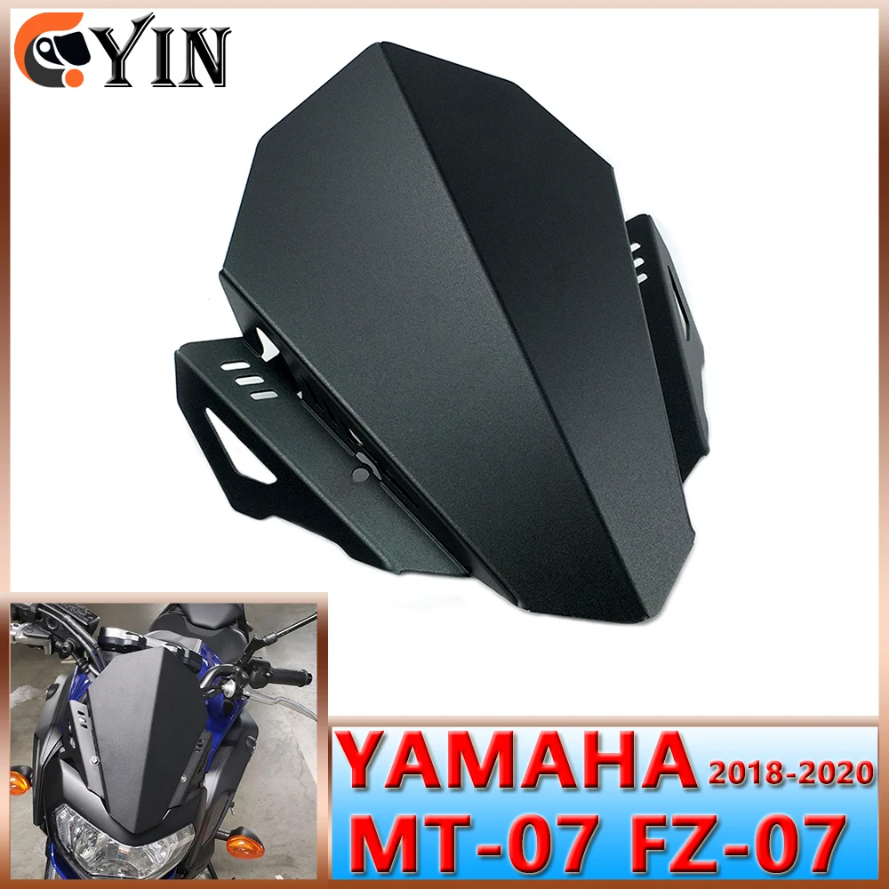 

Для YAMAHA MT-07 2018 2019 2020 MT 07 FZ07 mt07 fz07 18-20 аксессуары для мотоциклов алюминиевый отражатель ветрового стекла