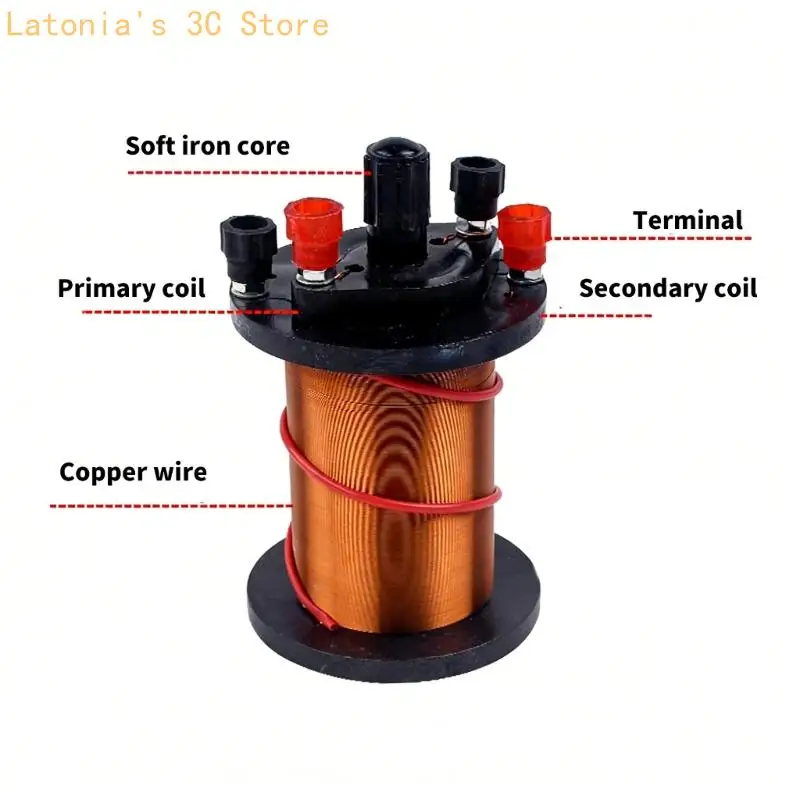 Educational Electromagnetic Induction Coil for Physics Labs Enhancing Understanding of Fields Copper Design X3UB