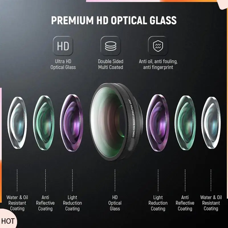 

News FL-B30 Wide Angle Lens With 185° FOV Boost For DJI OSMO Action 4/5 Pro Filming Enhancement Accessory