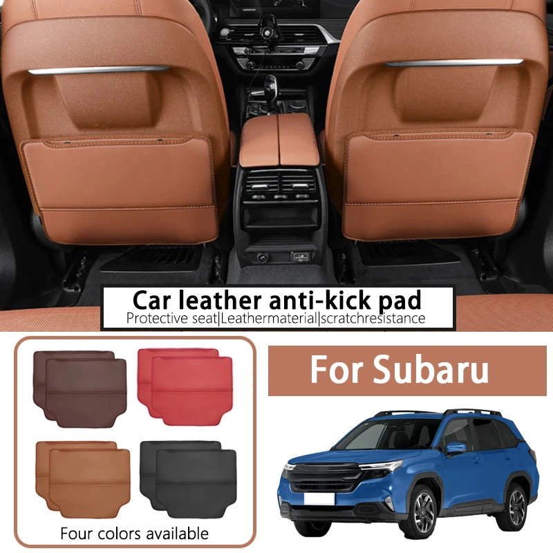 

For Subaru Forester/Apex/Outback/XV car seat kick protection mats for rear passengers.