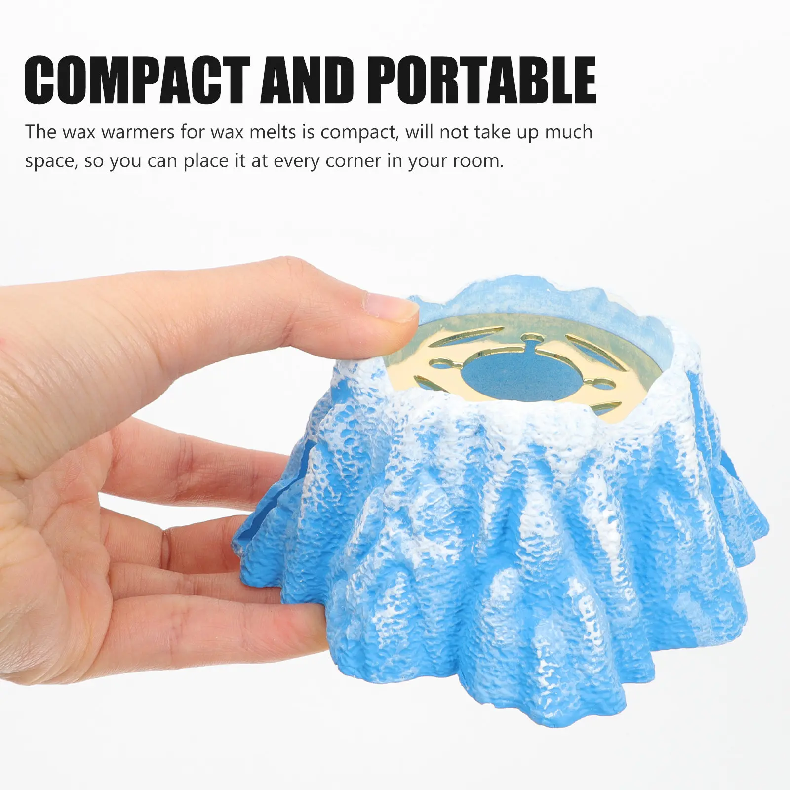 Volcano Shape Small Wax Seal Warmer for Sealing Wax Beads Stamps Resin and Metal Construction Fast Even Melting Compact Portable