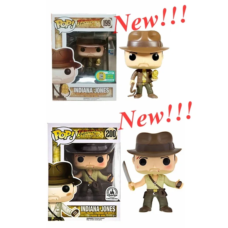 FUNKO POP  INDIANA JONES 199# 200# Vinyl Action & Toy Figures Collectible Model Toy for Children