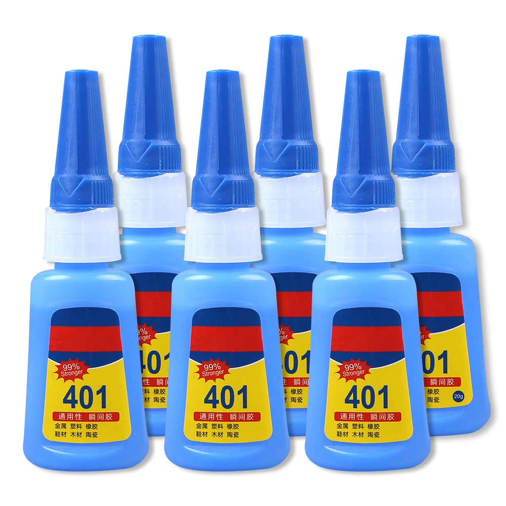 

Powerful 401 Super Glue Strong Cyanoacrylate Adhesive Instant Industrial Acrylic Quick Dry Plastics Metal Wood Shoe Car Sealant