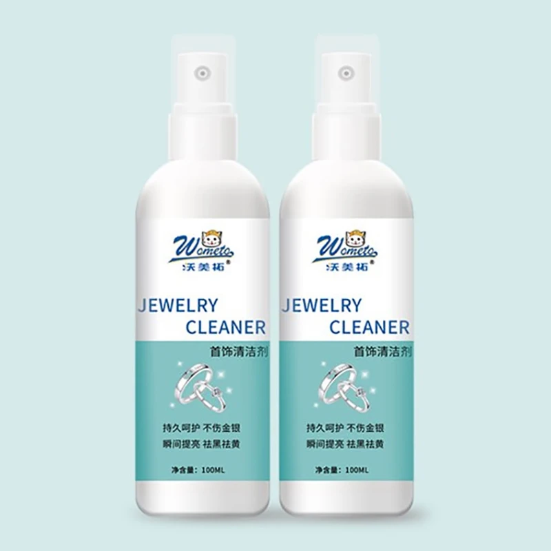 Jewelry Cleaner Cleaning Solution Tarnish Remover Stain-free Diamonds Gold Jewelry Clean Liquid