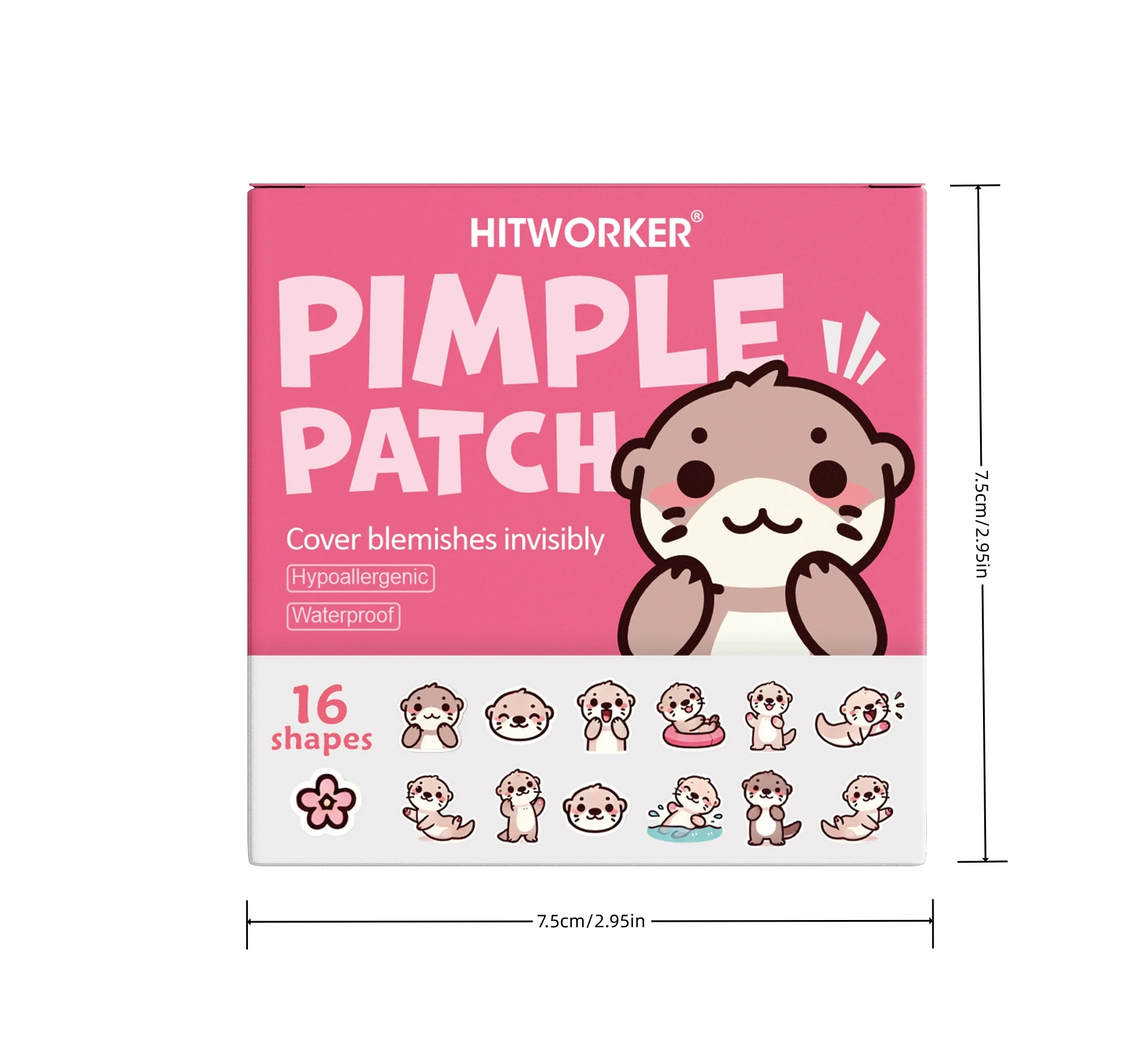 32pcs Cartoon Otter Pimple Patches for Acne Treatment Fun And Effective Blemish Solution Skin Care Accessories