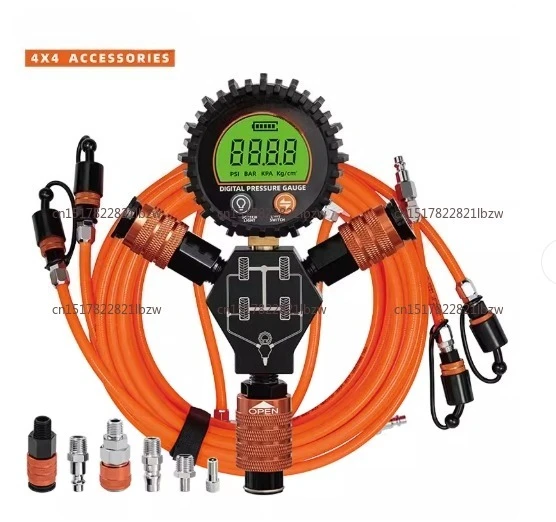 Off-Road Vehicle Tire Pressure Monitoring Instrument Desert Outdoor Integrated Charging And Discharging Four-Pipe