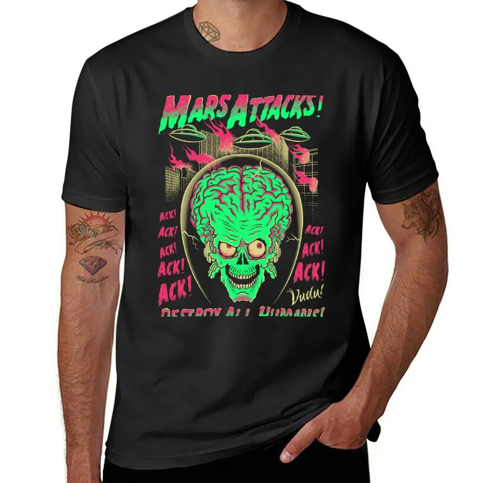 

Mars Attacks! T-Shirt boys animal print quick-drying clothes for men