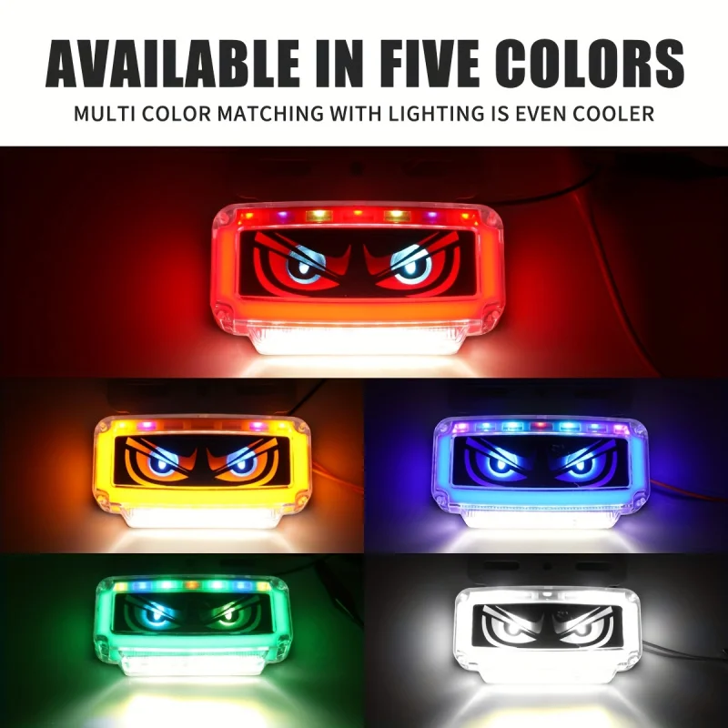 

2pcs 24V Demon Eyes LED Lights Car Accessories Truck Accessories , Signal, Side, Warning Lights, Waterproof for Vehicles
