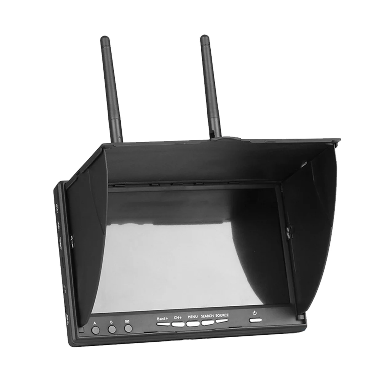 

Y94A-5.8G FPV DVR Monitor 7 Inch LCD Screen 800x480 40CH LCD5802D Build-in Dual Receiver for RC FPV Drone Quadcopter EU