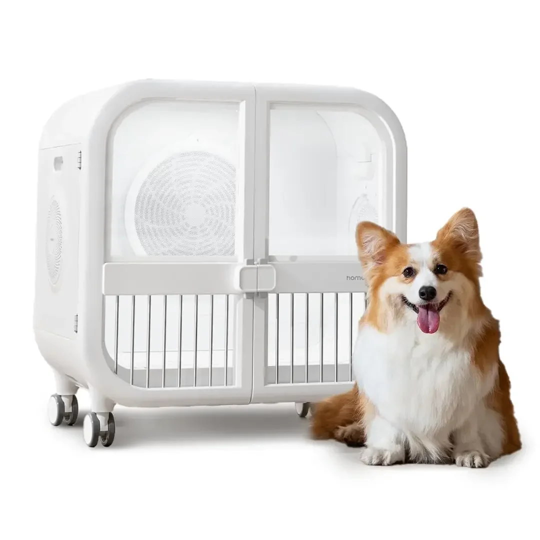 

Ultra Quiet Smart Temp Control 360° Efficient Pet Dryer Box 135L for Dogs Cats Multi-Pet Families, Customized