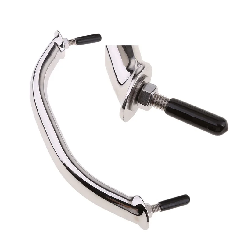 

Поручни для лодки, серебристые, 8 дюймов, нержавеющая сталь, полированная ручка, захват, прочные поручни для лодки, морской яхты, RV, замена оборудования, 1 шт.