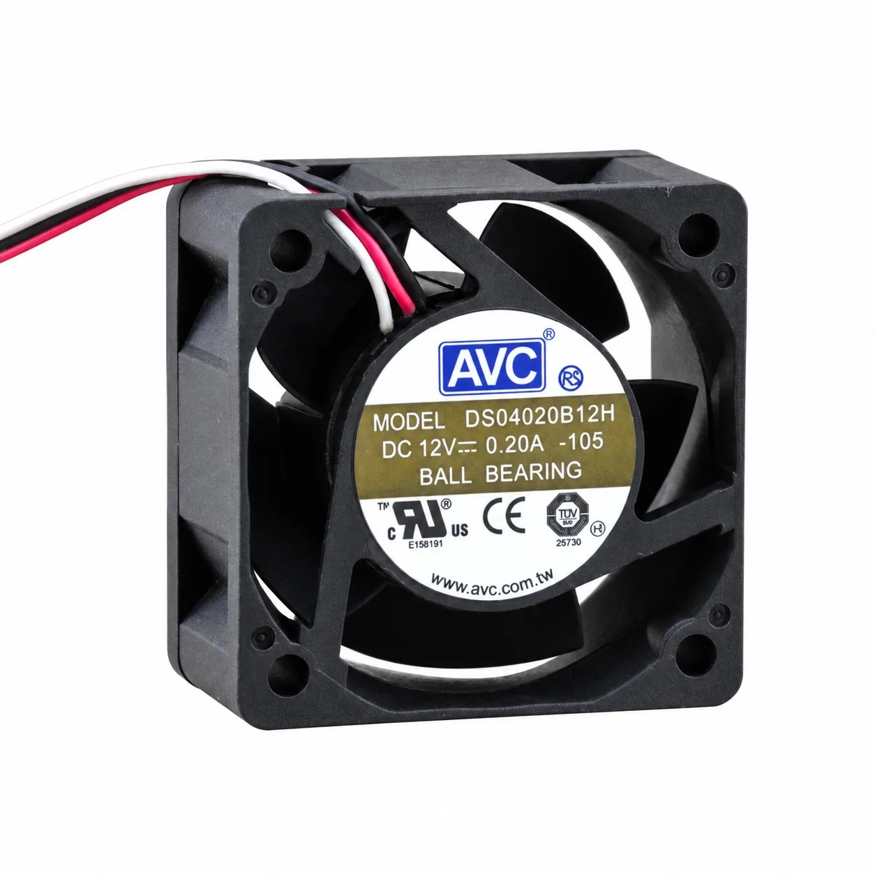 DS04020B12H Axial Server Cooling Fan 40x40x20mm 4020 12V 0.20A 6000RPM Tachometer Dual Ball Bearing for AVC