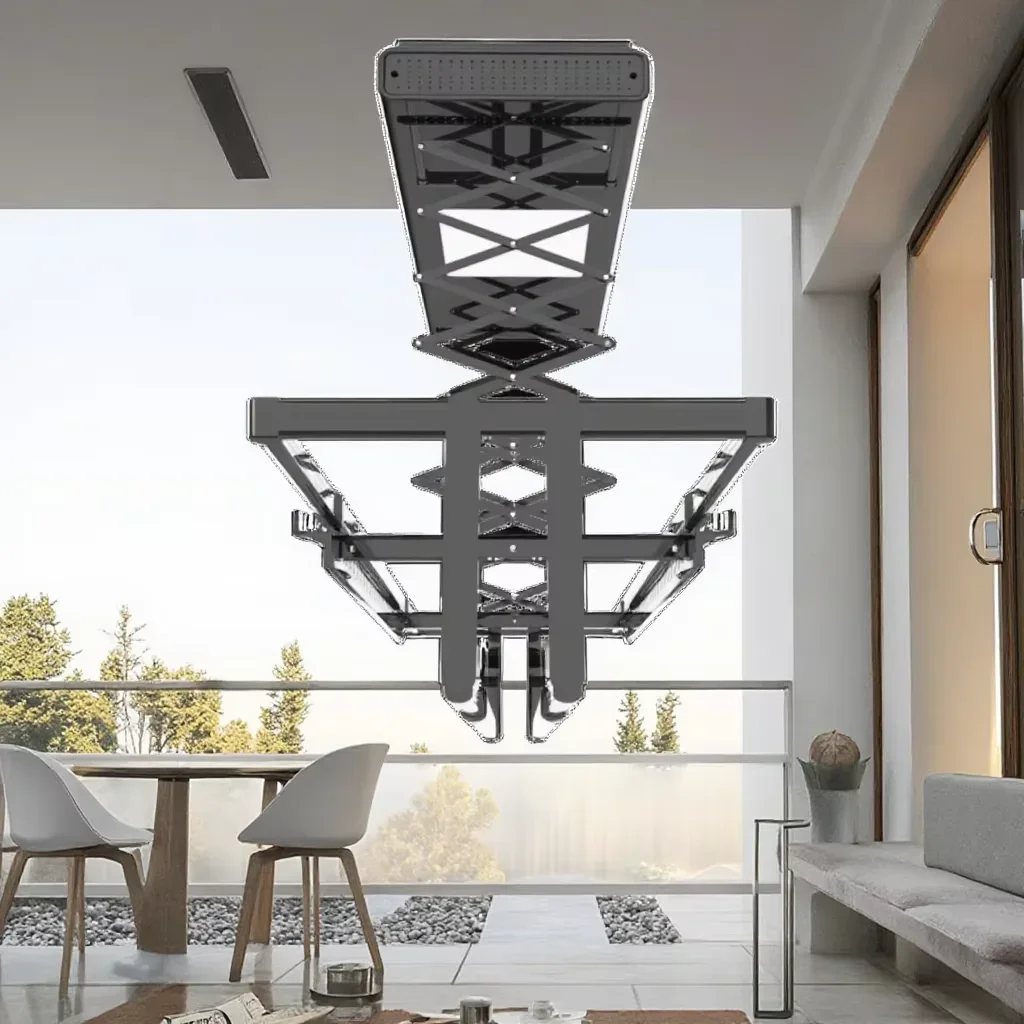 Lifting Home Balcony Voice Controlled Remote Control Clothes Drying Rack