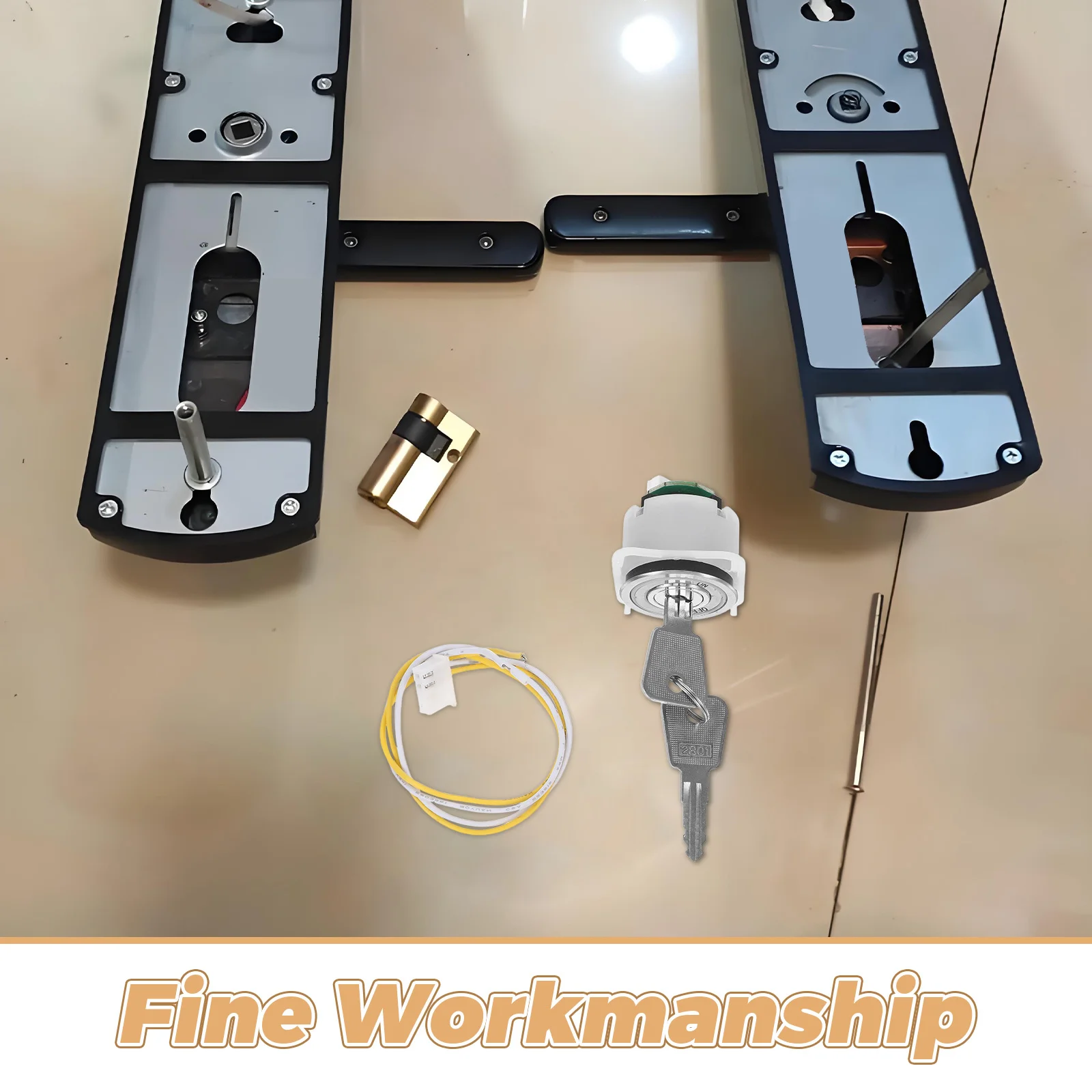 1 مجموعة معدنية مصعد الطوارئ مفتاح لقفل الباب النار استدعاء إعادة تعيين أداة صيانة رفع لوحة رجال الاطفاء خزانة كهربائية