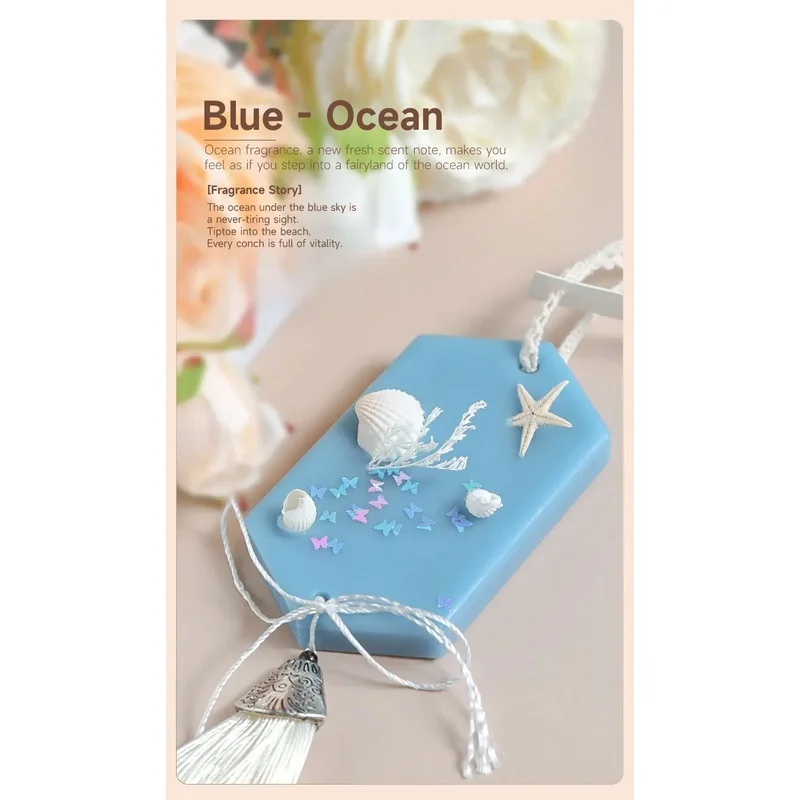 Long-Lasting Eco-Friendly Soy Wax Aromatherapy Pillar Handmade Scented Hanging Wardrobe Freshener Deodorant Home Decoration