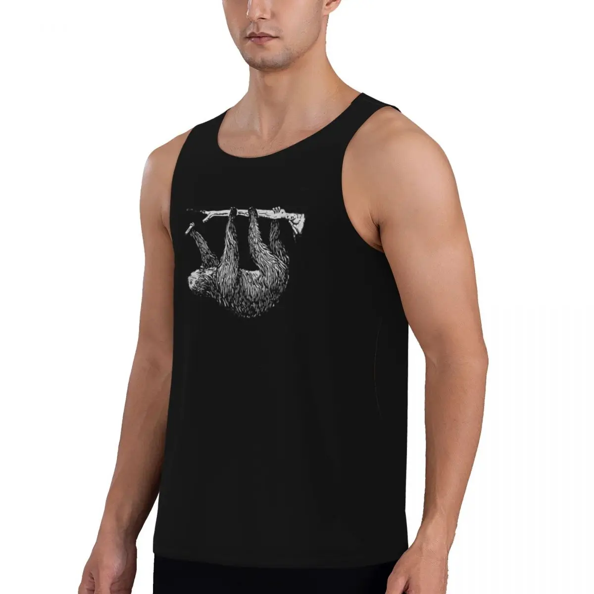 Sloth_InactivewearSimple retro sleeveless vest top quite wide street clothing men muscle men's coat casual collocation