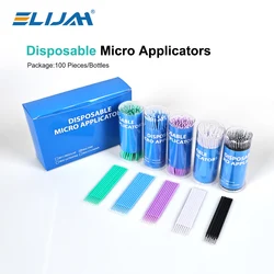 100Pcs/Bottle Dental Micro Brush Denspay Dental Disposable Micro Brushes Applicators Brush Teeth Oral Dentist Materials Dropship