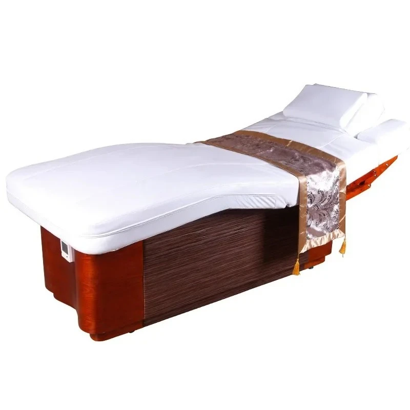 

Multifunctional solid wood massage bed heating electric beauty bed