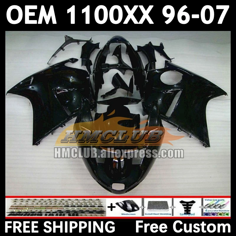 Blackbird For HONDA CBR1100 XX CBR1100XX 85No.141 CBR 1100XX 1996 1997 1998 1999 2000 01 02 03 04 factory blk 05 06 07 Fairings