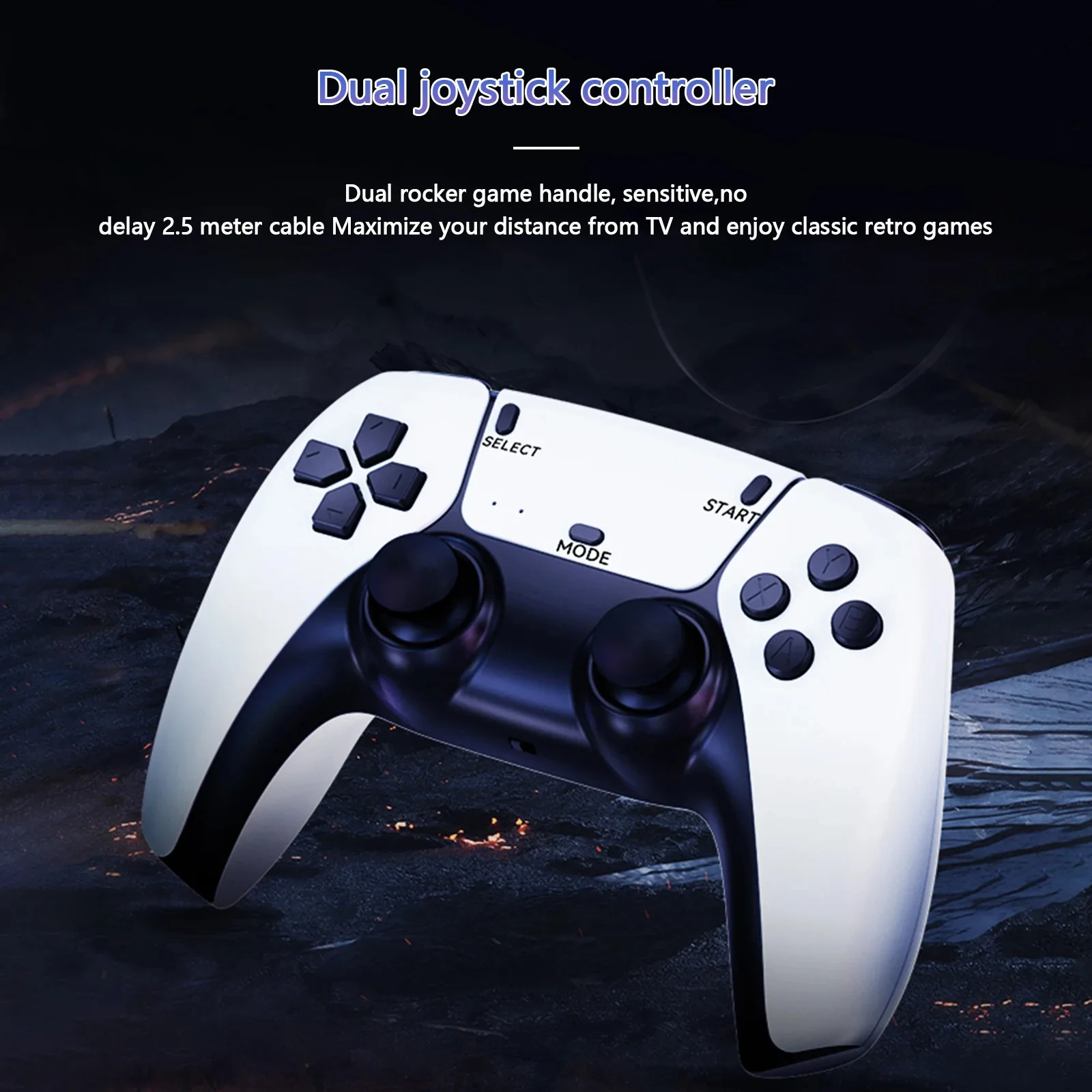 M8 pro Retro Game Console with 10000/20000/40000+ Video Game Stick 2.4G Wireless Gaming Controller 4K HDMI Plug & Play