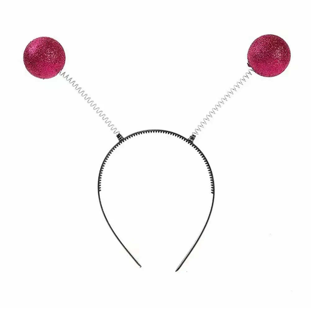 

Party Headband Spring Design Glitter Ball Decor Hair Hoop Cartoon Style Autumn Winter Birthday Celebration Accessories Банды