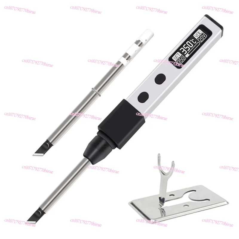 65W USB Electric Digital Soldering Iron Pen with Interchangeable Iron Head Adjustable Temperature Soldering Kit