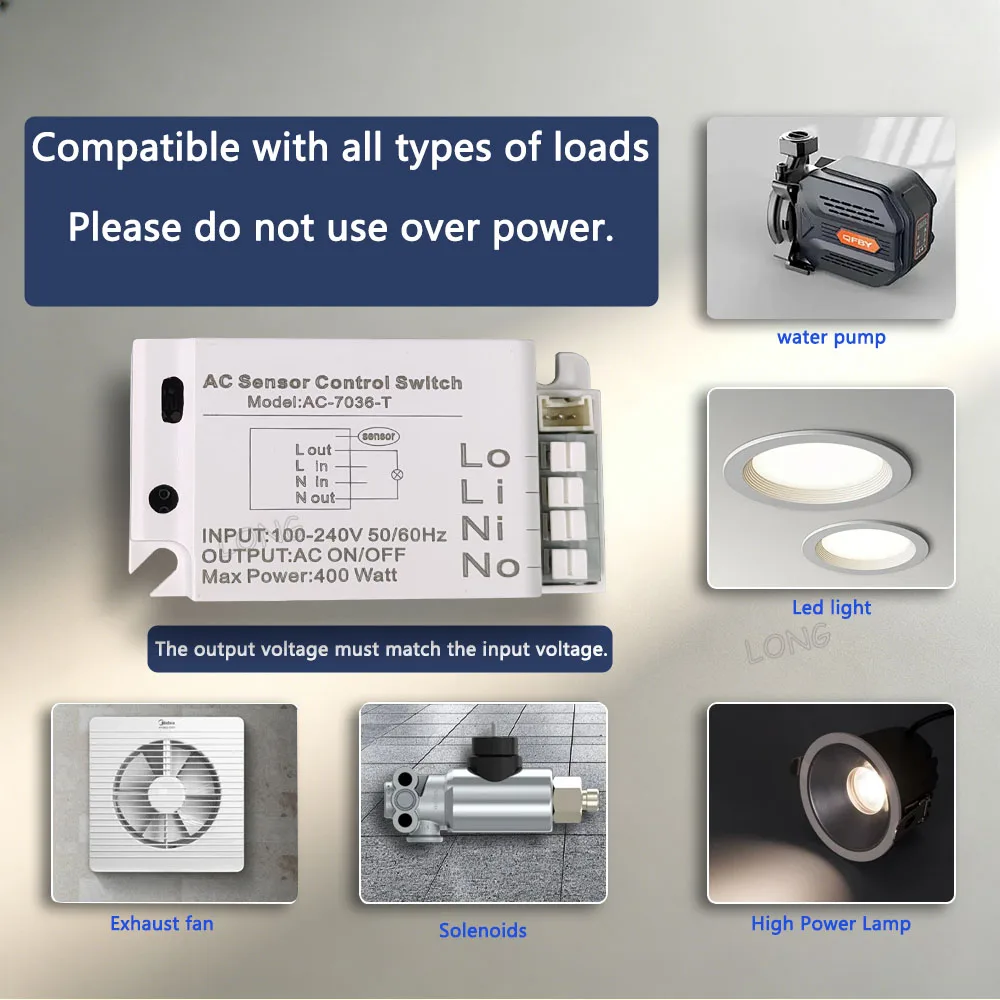 Touch Switch Sensor AC220V LED Cabinet Closet No-Drilling Penetrating Wood Panel Hidden Touch Sensor For Wardrobe Cupboard view 5