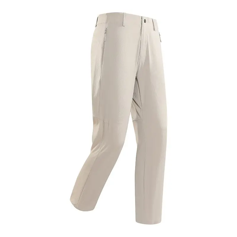 

Брюки повседневные прямого кроя из нейлона с эффектом хлопка, дышащие, комфортные, не мнущиеся, с ощущением естественности, как при носке хлопка, без эффекта стирки, с технологией Qui Dry.