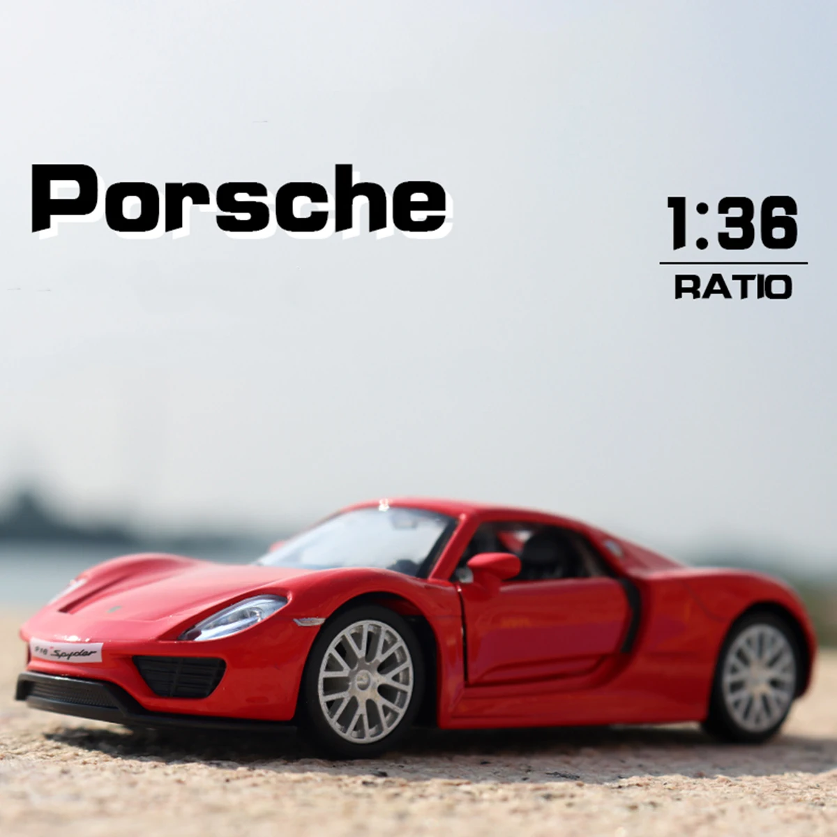 

MAKEDA 1:36 Porsche 918 Alloy Car Model Simulation Pull Back Toy Gift Diecast Alloy Cars Model Collectible Boys Birthday Gift