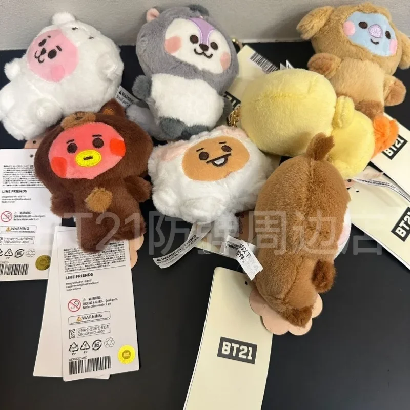 جديد BT21s الحيوان سلسلة هزو Chimmy ألعاب من نسيج مخملي المفاتيح زوجين الكرتون كويا كوكي تاتا دمية حقيبة قلادة حلية هدية للأطفال
