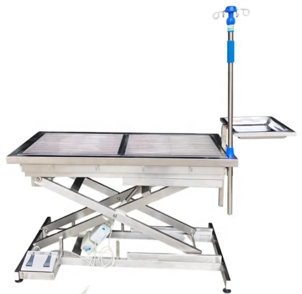 Factory Price 304 Stainless Steel Electric Veterinary Surgical Operation Table