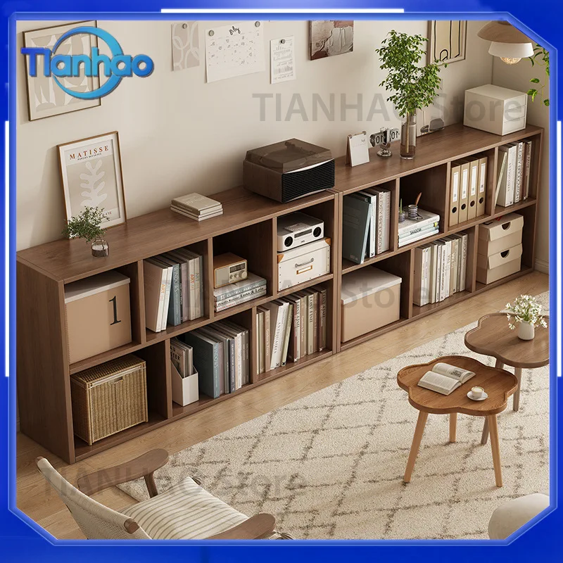 High-End Bookcase for Student Household Small Cabinet Locker Living Room Low Cabinet Combination Floor Bookshelf for 2025