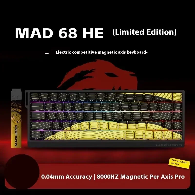 FGG Madlions Mad60 Mad68 He Mechanical Keyboard Magnetic Switch 8k Wired Rgb Hot Swap Custom Keyboard Esport Game Gift Accessory image 3