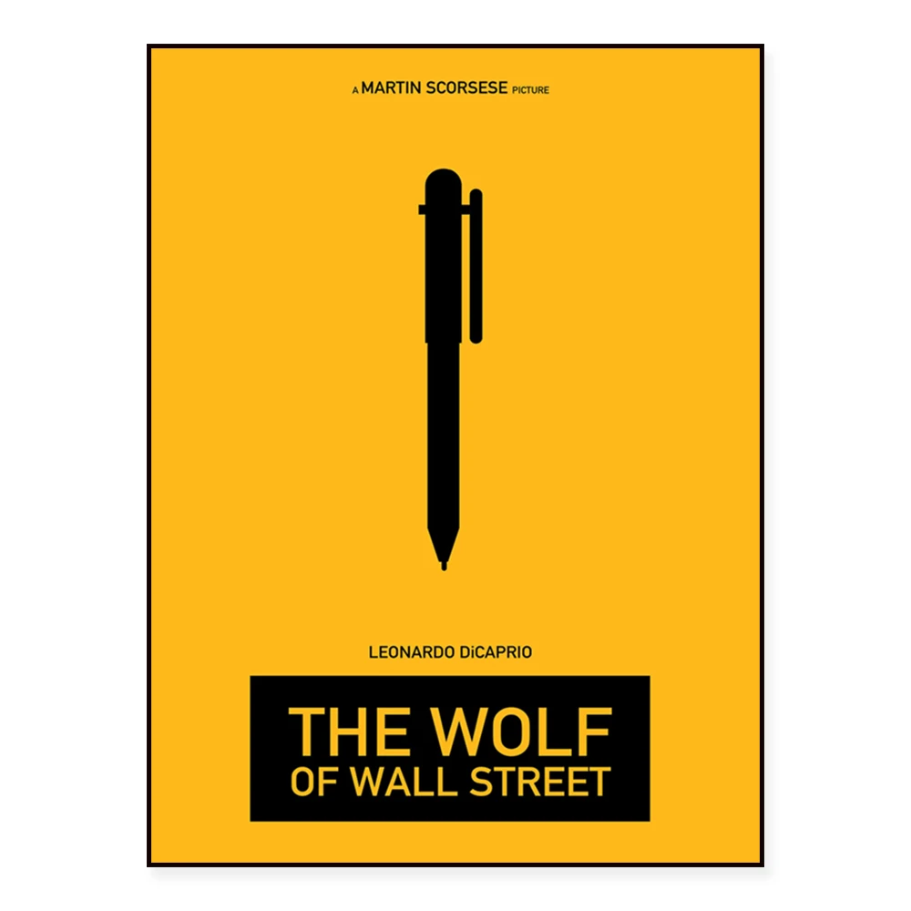 Minimalist film printing, Wall Street poster, WES ANDERSON inspired poster wall art print