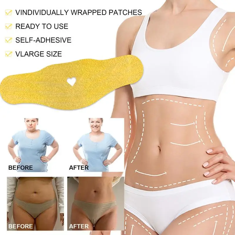 Parche adelgazante para mujer y hombre, aplicador corporal para contornear, envoltura para esculpir Barriga, reafirmante y moldeador, 4 piezas