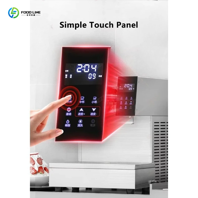 FL Commercial Snowflake Ice Maker Shaver Bingsu Dessert Prep Machine for Shop Cafe Store Business Use