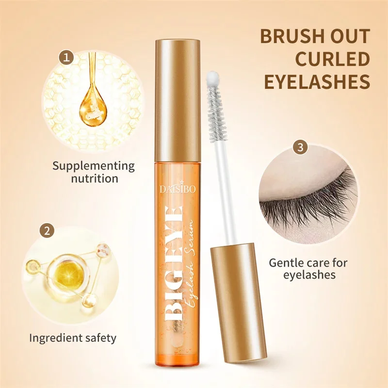 Soro de crescimento rápido de cílios, 7 dias, intensificador de cílios natural, mais cheio, mais grosso, curvador, tratamento de cílios, produtos de cuidados com os olhos, maquiagem