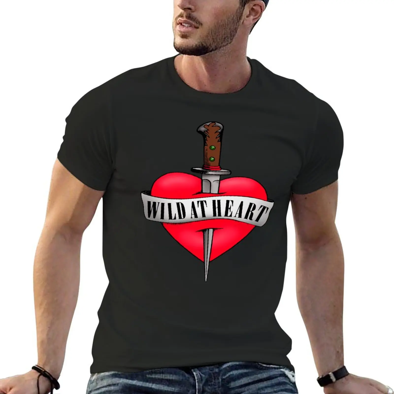 

Wild at Heart Fitted T-Shirt tops man clothes t shirts for men