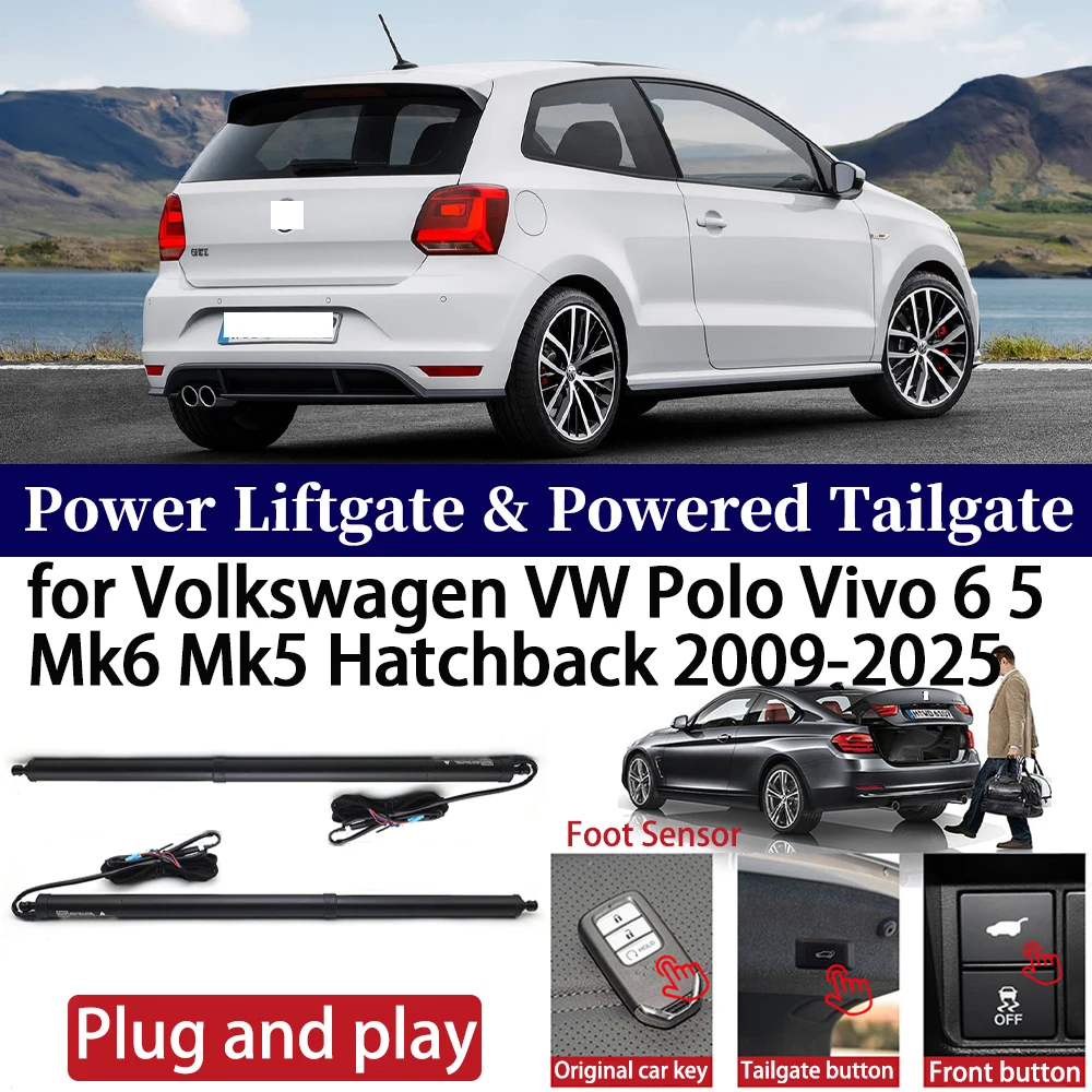 

for Volkswagen VW Polo Vivo 6 5 Mk6 Mk5 Hatchback 2009-2025 Car OEM Power Liftgate Automatic One-Click Powered Tailgate Strut