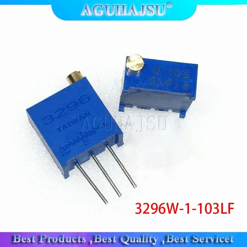 10pcs 3296W-1-103LF 3296W 10K ohm 103 3296W-1-103 3296W-103 W103 Trimpot Trimmer Potentiometer