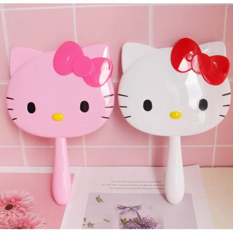 Sanrio Hello Kitty Creatieve Cartoon Schattige Prinses Make-Up Spiegel Meisje Hart Ins Desktop Kleine Tafel Spiegel Student Gift