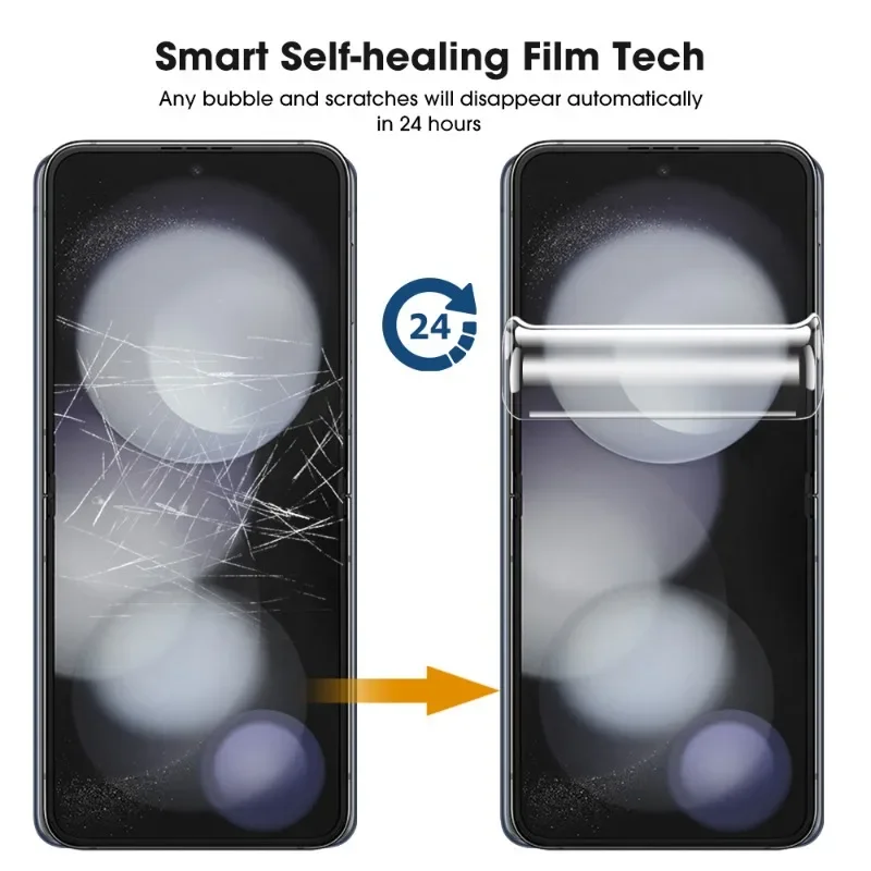 Privacy Hydrogel Film for Samsung Galaxy Z Flip 5 Screen Protector Tempered Glass Camera Lens Protective Film for Galaxy Z Flip5