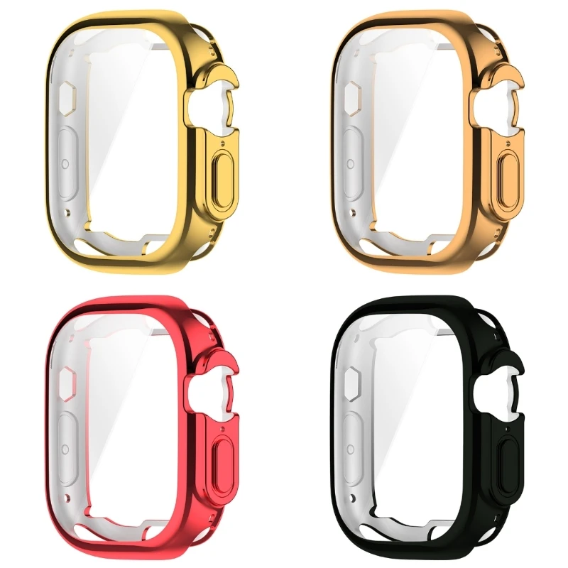 Funda protectora de pantalla de TPU para Apple Watch Ultra 49mm, carcasa suave resistente a los arañazos, a prueba de golpes