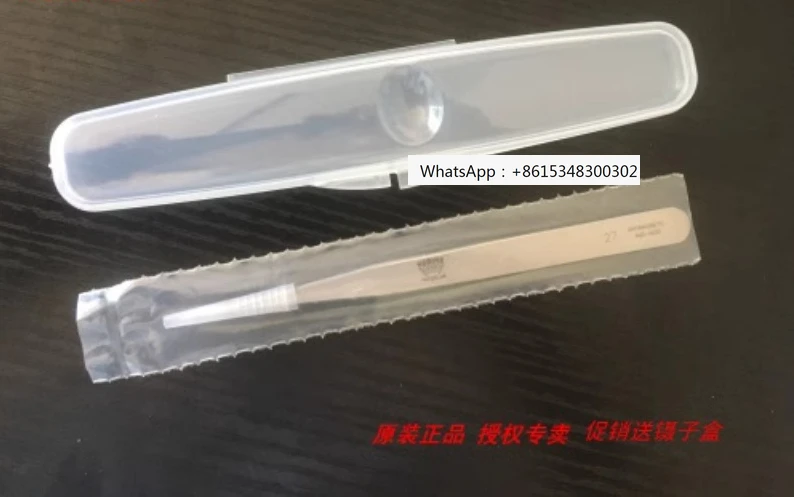 

REGINE Tweezers No. 27 are non-magnetic; Stainless steel; Corrosion resistance and high temperature resistance