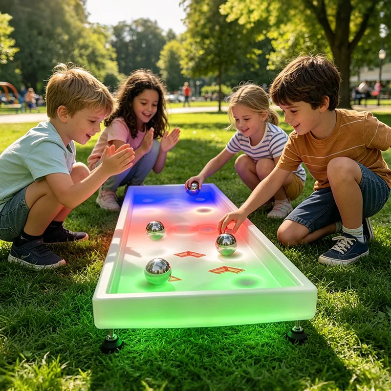 Children's triple dynamic level balance ball luminous game board children's concentration training game
