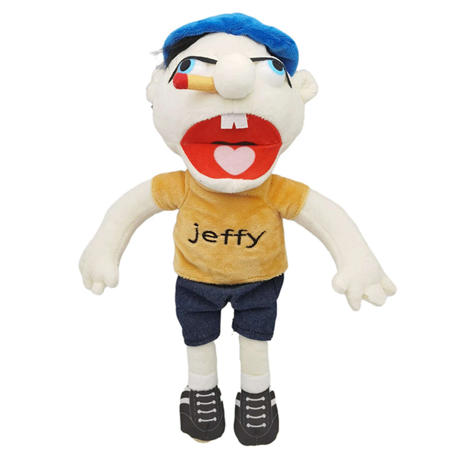 Jeffy หุ่นมือตุ๊กตาของเล่นตุ๊กตาตุ๊กตาตุ๊กตาตุ๊กตานุ่มตุ๊กตาหมอนของเล่นเพื่อการศึกษา Playhouse เด็กเด็กของขวัญเด็ก